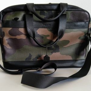 COACH Men's Hamilton Bag Green Camo Print